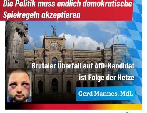 Brutaler Überfall auf AfD-Politiker Andreas Jurca ist Folge der Hetze gegen unsere Partei
